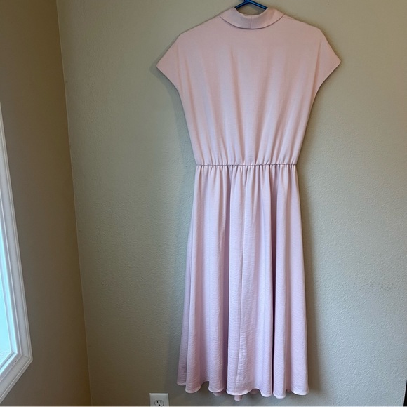 Gal Meets Glam Margie Tie Front Midi Dress Size 4 - Picture 5 of 9